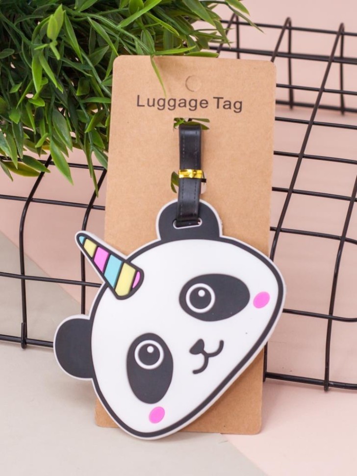 Бирка для багажа "Panda-unicorn"