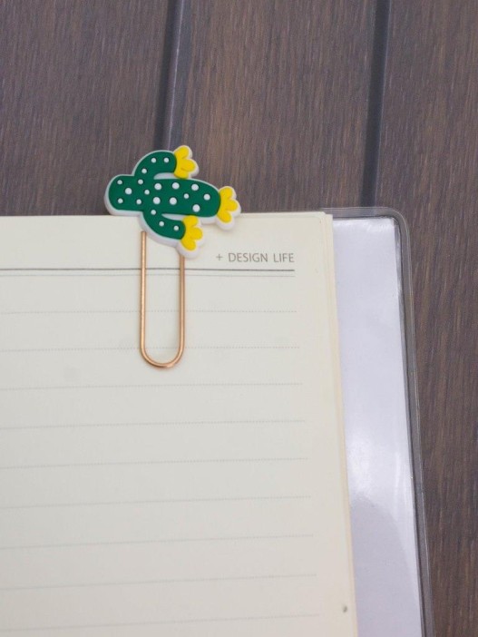 Закладка - скрепка "Cactus", green 