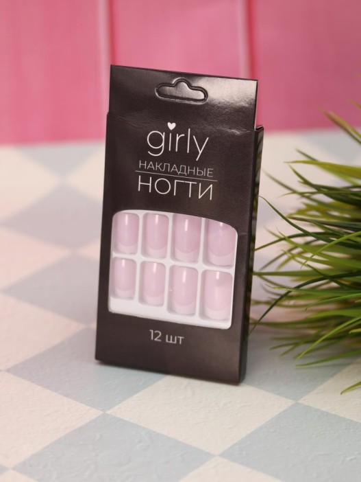 Накладные ногти GIRLY «Ombre», 12 шт., с клеевыми пластинами 