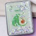 Зеркало-шейкер раскладное &quot;Sparkles avocado&quot; two (8*6 см) 