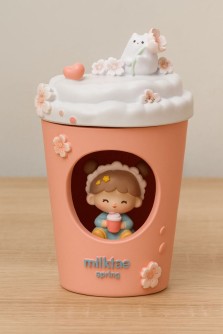 Ночник "Milk tea spring", pink