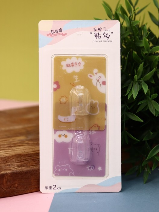 Крючок на липучке «Square friends» 2шт, mix color 