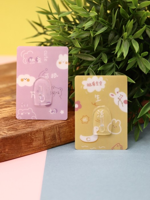 Крючок на липучке «Square friends» 2шт, mix color 