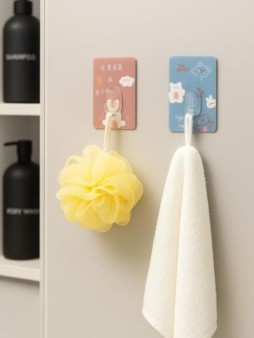 Крючок на липучке «Square friends» 2шт, mix color