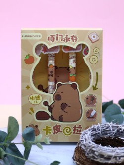 Набор ручек "Gourmet capybara" 4 шт., mix