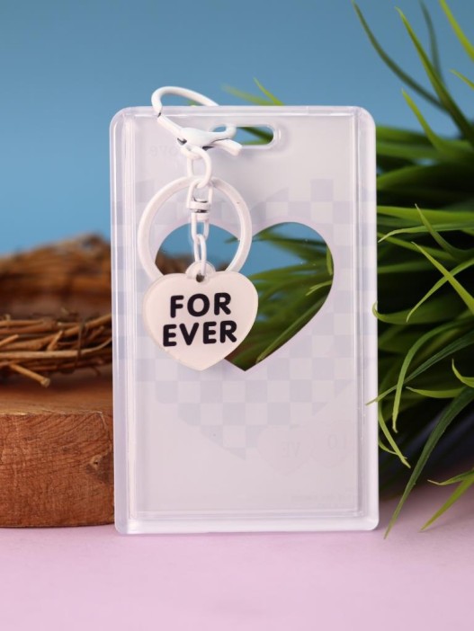 Футляр для карт с брелоком &quot;Forever love&quot;, white 