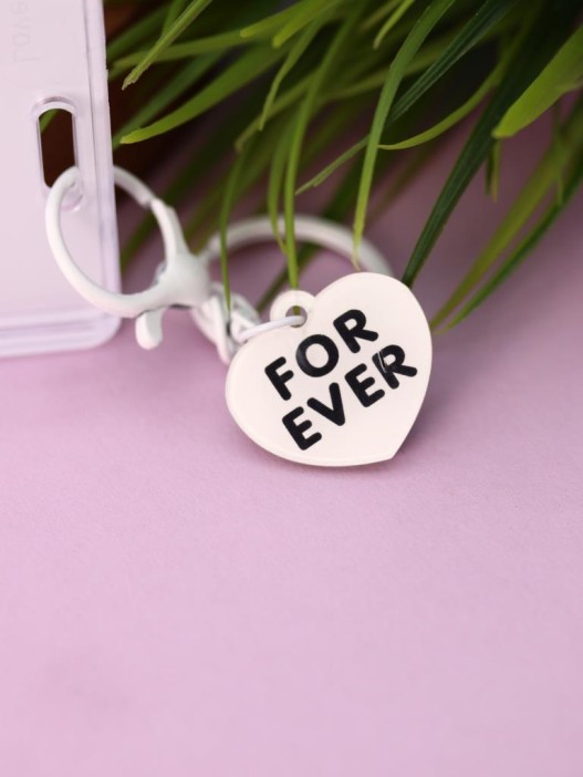 Футляр для карт с брелоком &quot;Forever love&quot;, white 