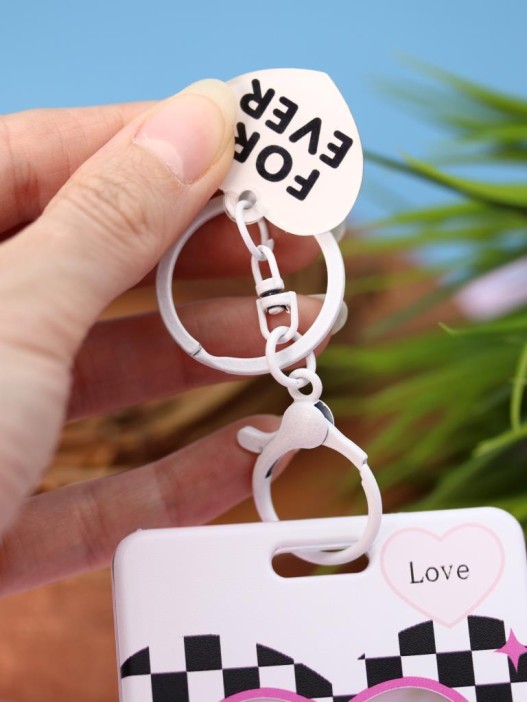 Футляр для карт с брелоком &quot;Forever love&quot;, white 