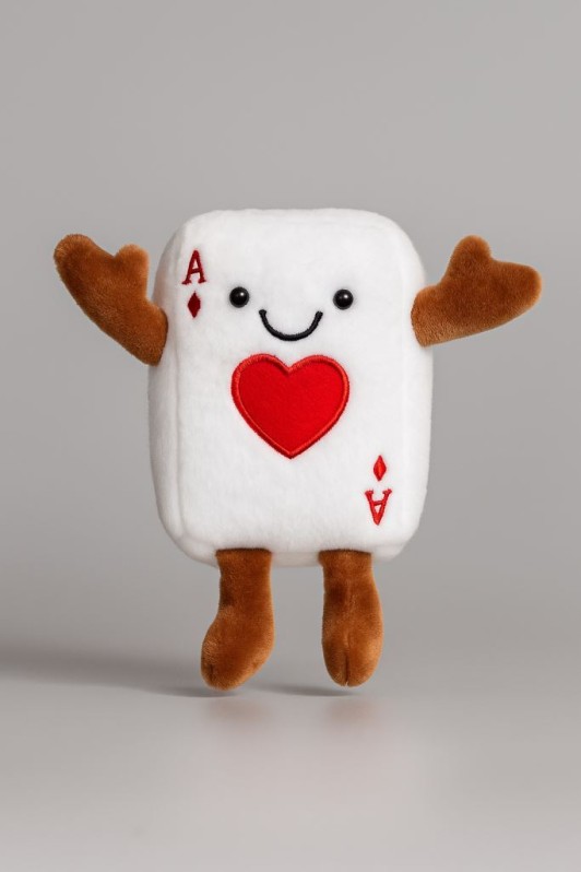 Плюшевый брелок "Brown card", brown 