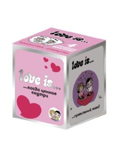 Сливочные жевательные конфеты &quot;Love is&quot;, 18шт, клубника