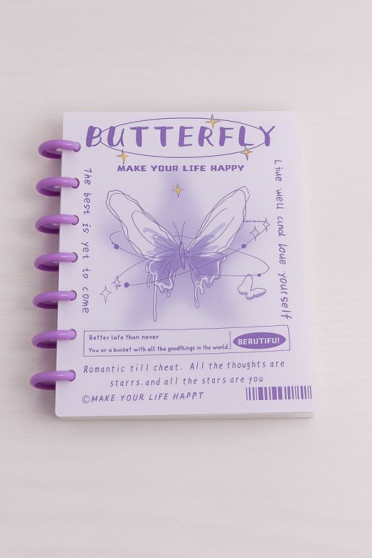 Фотоальбом - биндер для карт "White butterfly", 20 страниц(19,5*23,5 см) 