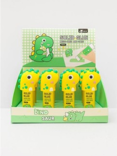 Клей канцелярский "Purple dinosaur", mix (9 г), шоу-бокс 24 шт