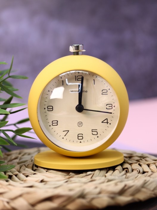 Часы-будильник «Clock UFO», yellow (12х10,1 см) 