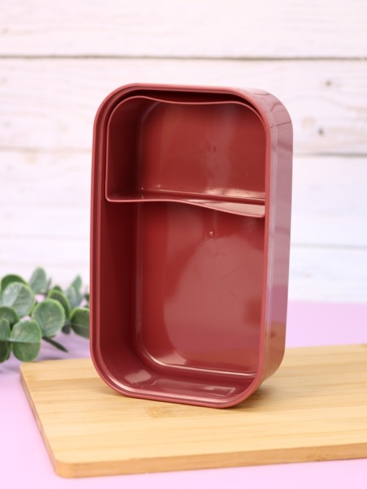 Ланчбокс &quot;Wonderful life&quot;, pink (ложка+вилка), 800 мл 