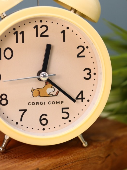 Часы-будильник &quot;Corgi&quot;, yellow (13,5х10 см) 