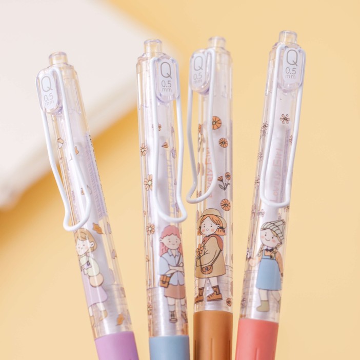 Набор ручек "Lovely girl", 4 шт, mix 