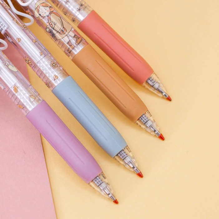 Набор ручек "Lovely girl", 4 шт, mix 