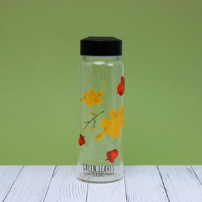 Бутылка &quot;Green Leaves&quot; yellow 