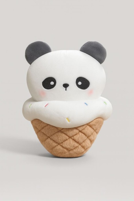Мягкая игрушка &quot;Panda ice cream&quot;, closed mouth, 20 см 