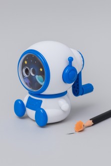 Точилка для карандашей механическая "Cosmo friends", white-blue