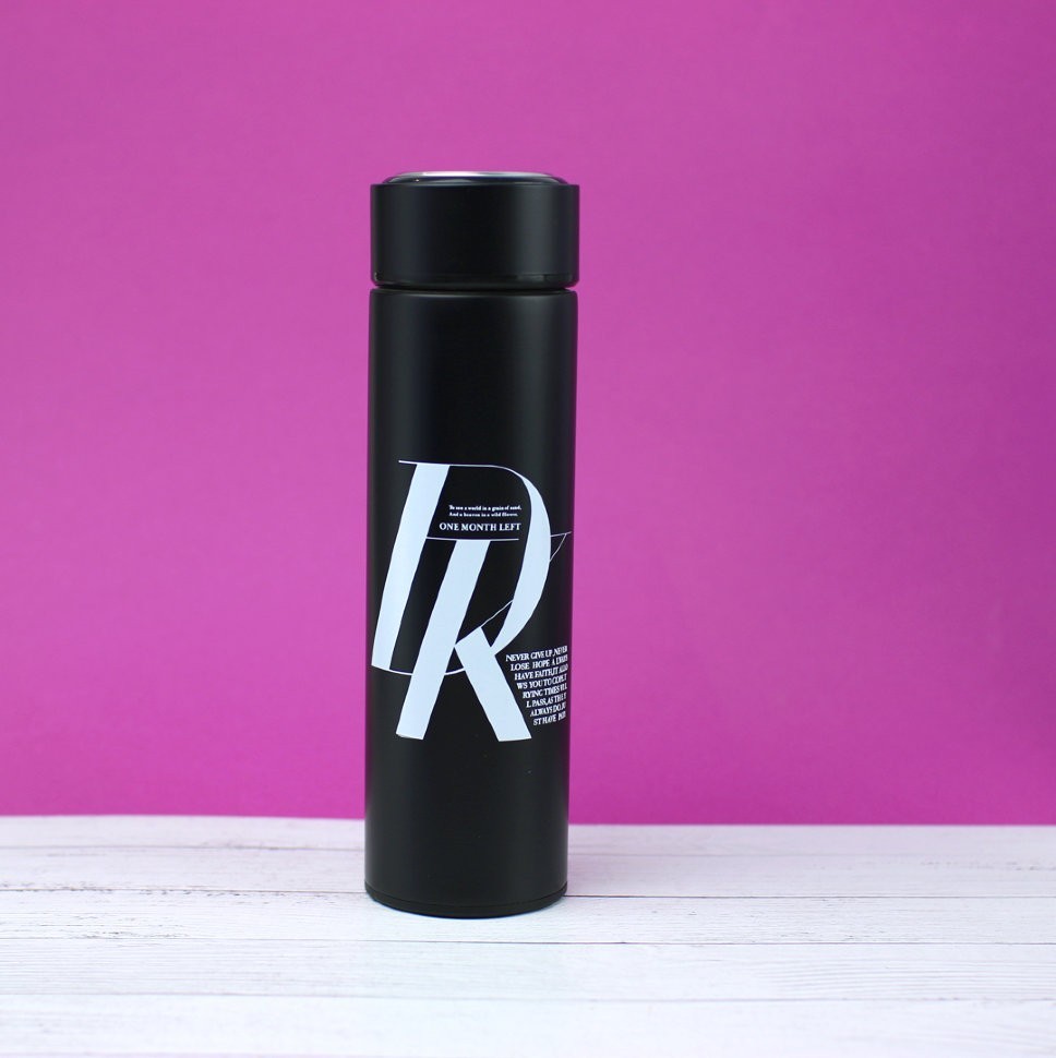 M-2762W Термос "One month left", black (400ml)