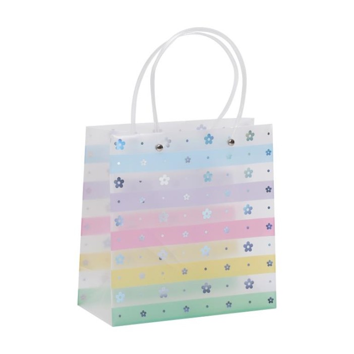 Пакет подарочный прозрачный «Transparent hose», flowers (22*21,5*10) 