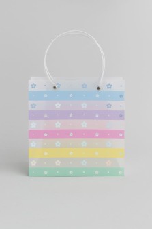 Пакет подарочный прозрачный «Transparent hose», flowers (22*21,5*10)