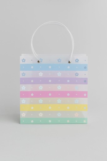 Пакет подарочный прозрачный «Transparent hose», flowers (22*21,5*10)