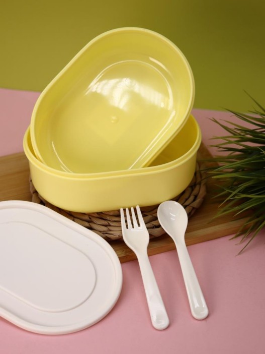 Ланчбокс &quot;Cute bunny&quot;, yellow, 2000 ml 