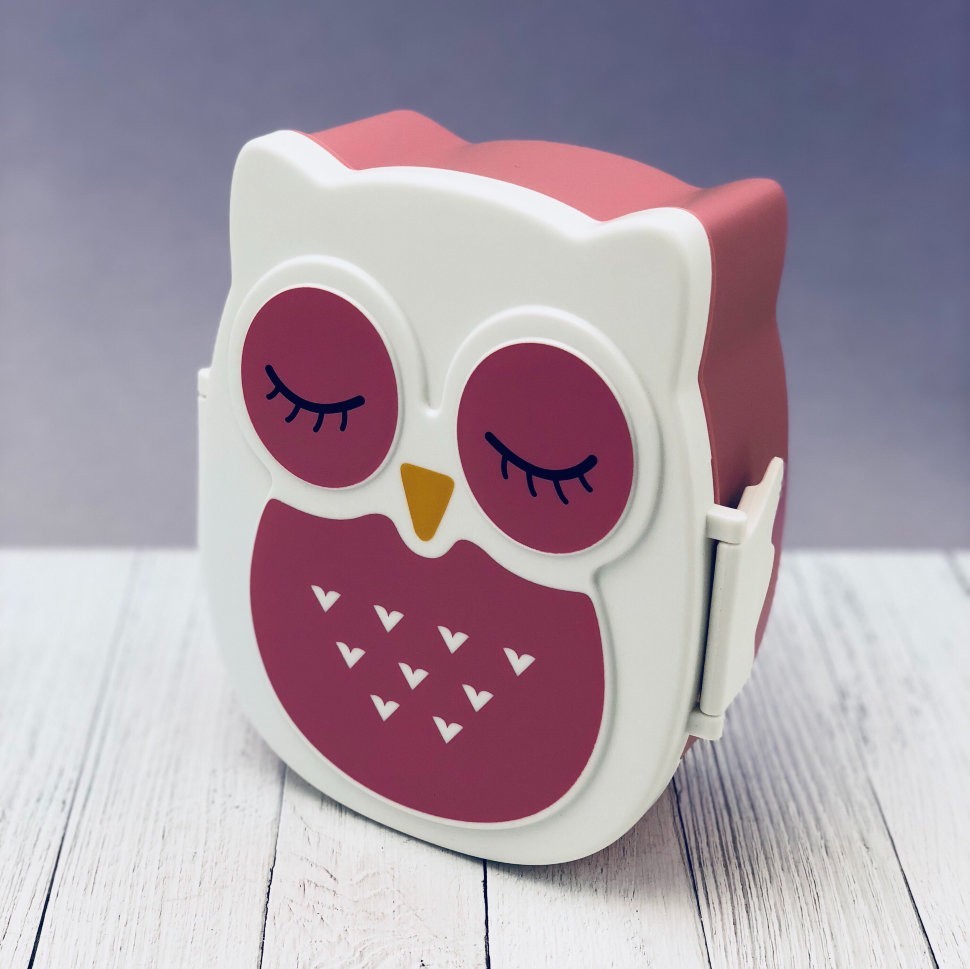 Ланчбокс OWL, розовая