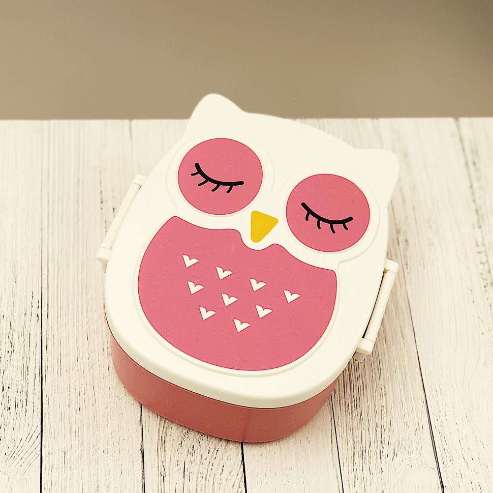 Ланчбокс OWL, розовая