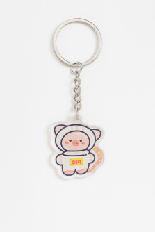 Брелок акриловый iLikeGift "Пятачок-космонавт"