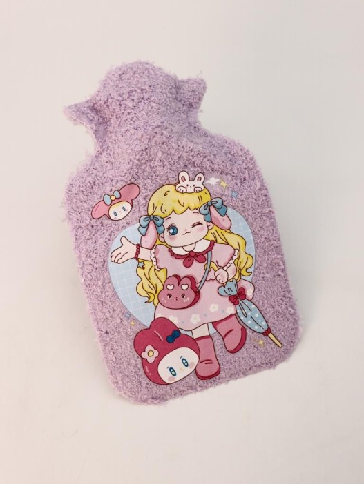 Грелка "Bunny girl", purple 300 мл (19*11 см) 