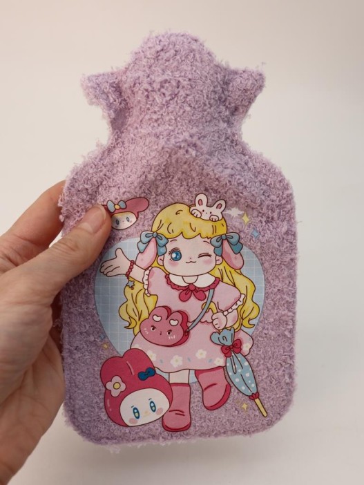 Грелка "Bunny girl", purple 300 мл (19*11 см) 