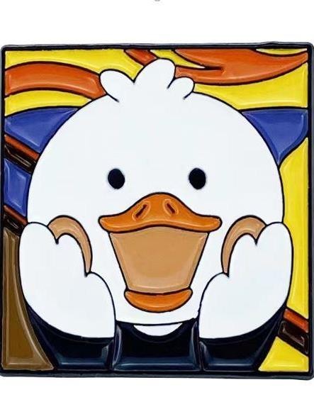 Значок металлический iLikeGift &quot;Duck Scream&quot; 