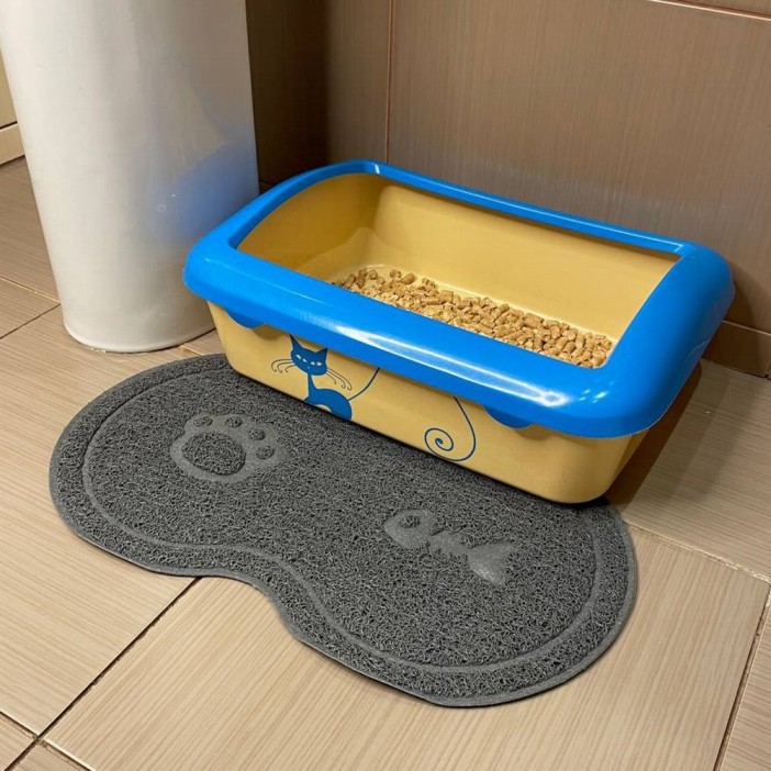 Коврик под миски &quot;Рыбка&quot; (45х26 см). 