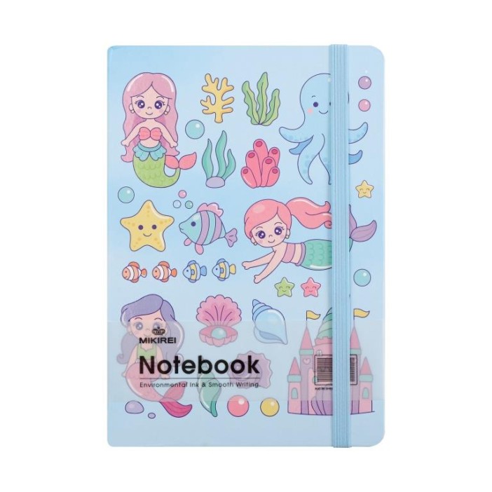 Блокнот (А5) &quot;Mermaid friends&quot;, blue (14.5*21) 