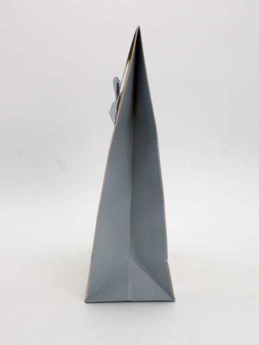 Пакет подарочный (M) &quot;Simple plaid&quot;, green (19x 9 x 27) 