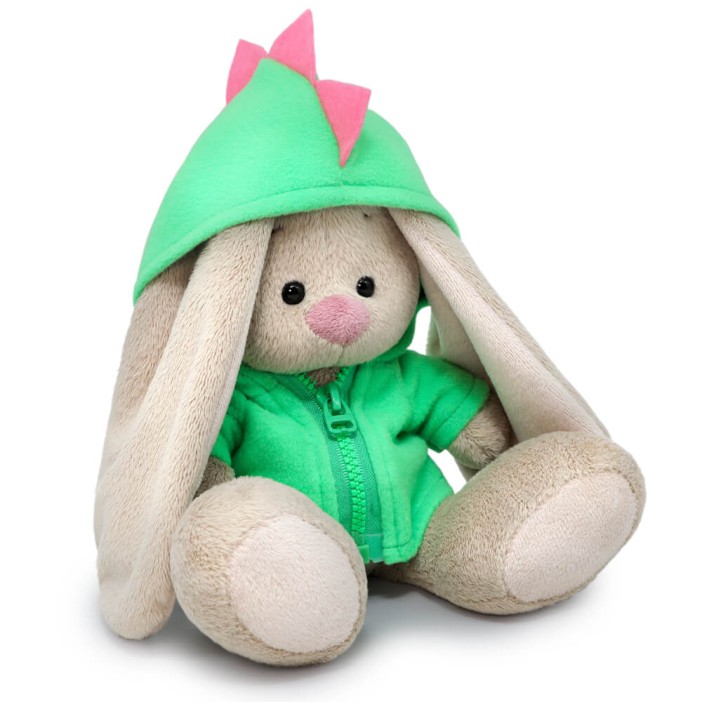 Мягкая игрушка &quot;Зайка Ми в толстовке &quot;Дракончик&quot; (малыш)&quot; (15 см) 