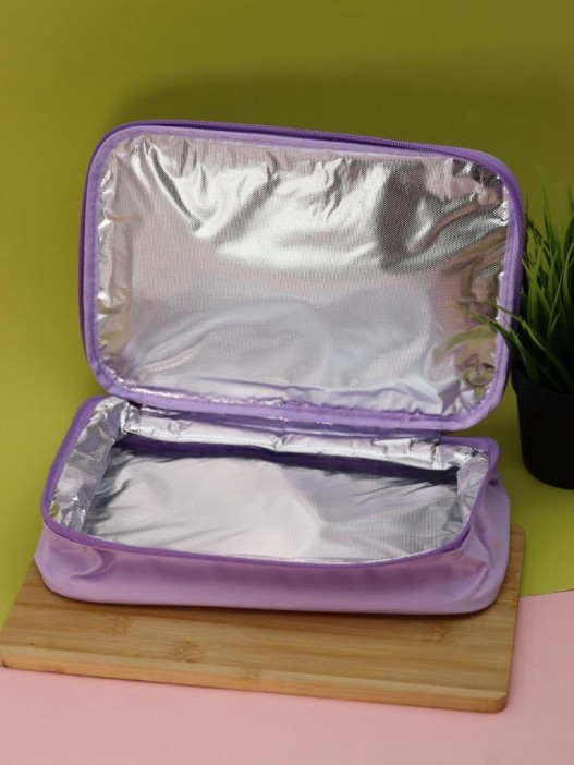 Сумка на чемодан сверху &quot;Anime girl yellow bow&quot;, purple (29*22*8) 