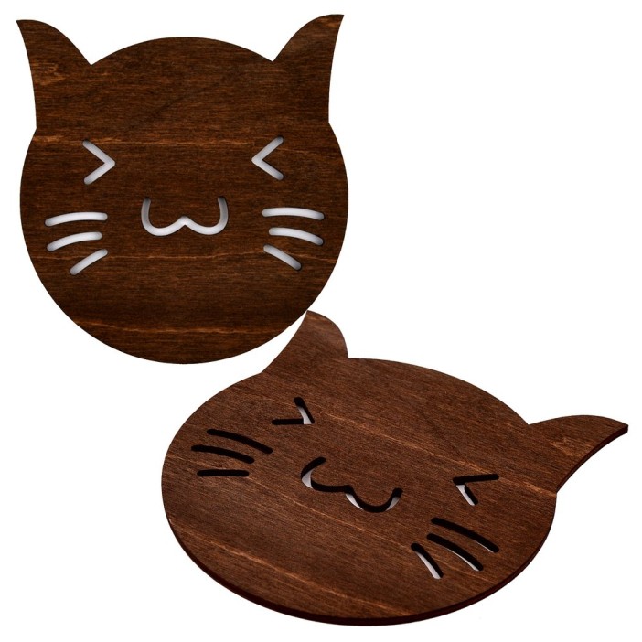 Подставка под горячее &quot;Кот&quot;, (13,5х12,5 см) 