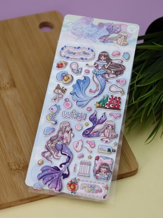 Наклейки объемные &quot;Graceful mermaid&quot; (9*22,5 см) 