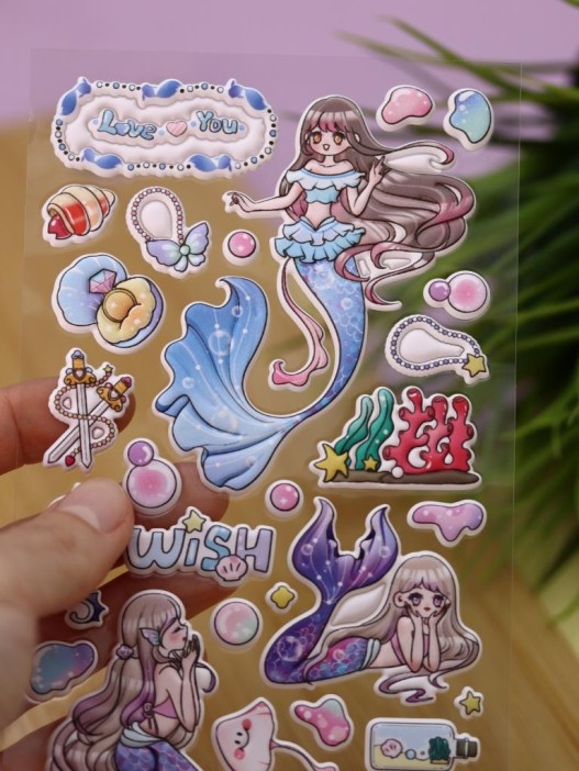 Наклейки объемные &quot;Graceful mermaid&quot; (9*22,5 см) 