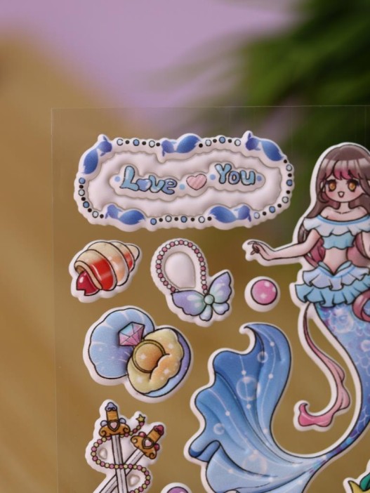 Наклейки объемные &quot;Graceful mermaid&quot; (9*22,5 см) 