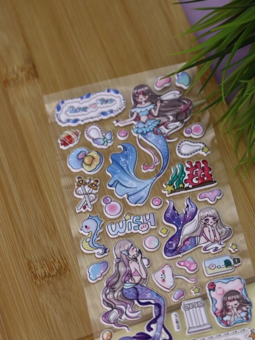 Наклейки объемные &quot;Graceful mermaid&quot; (9*22,5 см) 