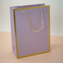 Пакет подарочный (M) «Classic line», purple (33*25*12)