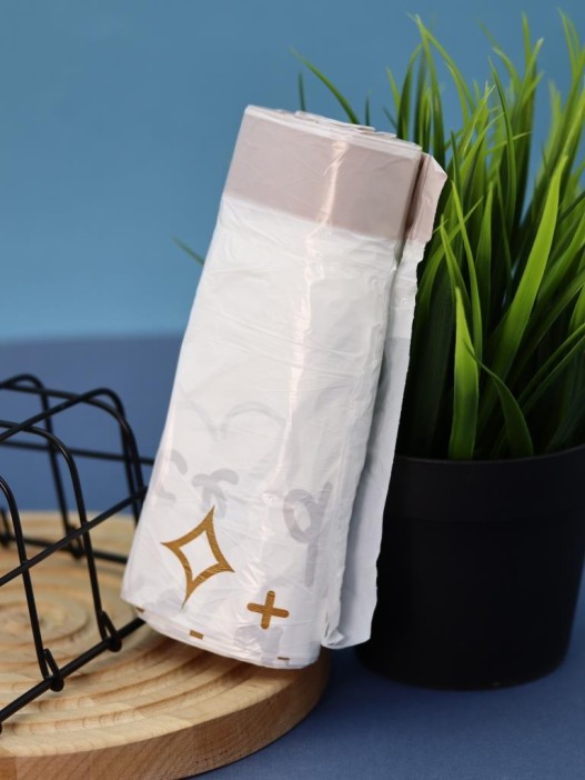 Декоративные пакеты на завязках &quot;Cream bunny&quot;, 30 шт/рулон  (45*50 см) 