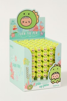 Ручка гелевая "Shark head", yellow, шоу-бокс 36 шт.