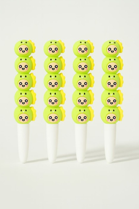 Ручка гелевая  &quot;Shark head&quot;, yellow, шоу-бокс 36 шт. 