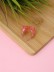 Кольцо акриловое GIRLY &quot;Red heart&quot;, red (d=1,7 см) 
